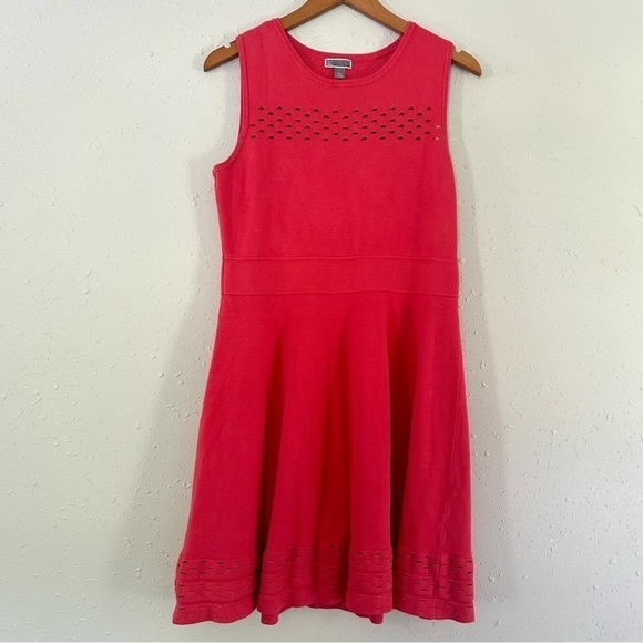Chelsea28 Pink Coral Sleeveless Sweater Mini Dress Large Nordstrom - Picture 1 of 7